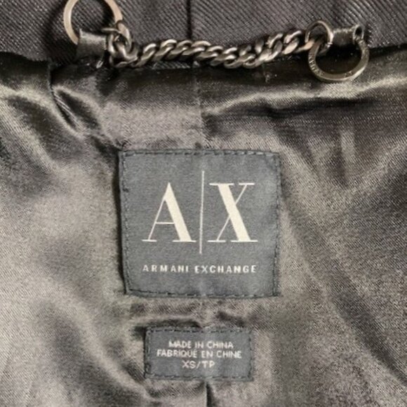 Armani Exchange Belted Collar Modern Trench Jacket - Picture 7 of 7